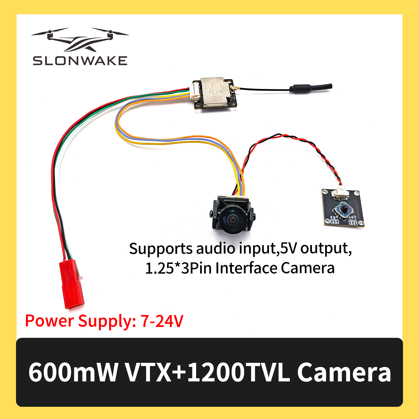 SLONWAKE 5.8G 600mW 7-24V FPV  - Fpv Drone Transmitter reseña y precio