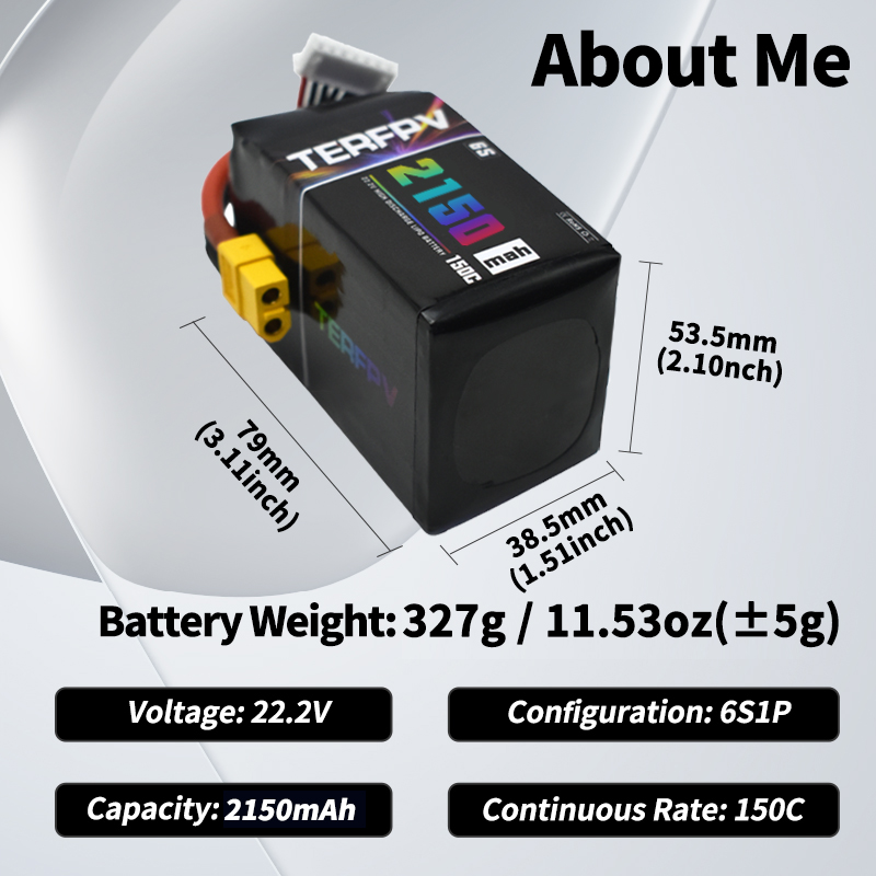 TERFPV Lipo Battery 6S 22.2V 1 - Fpv Drone Battery reseña y precio