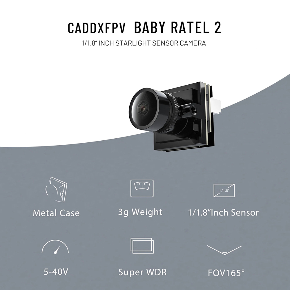 CADDX Micro FPV Camera Ratel 2 - Fpv Drone Camera reseña y precio