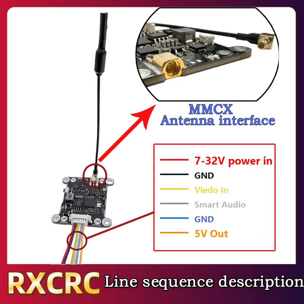 RXCRC 5.8G Module 48CH 1.6W VT - Fpv Drone Transmitter reseña y precio