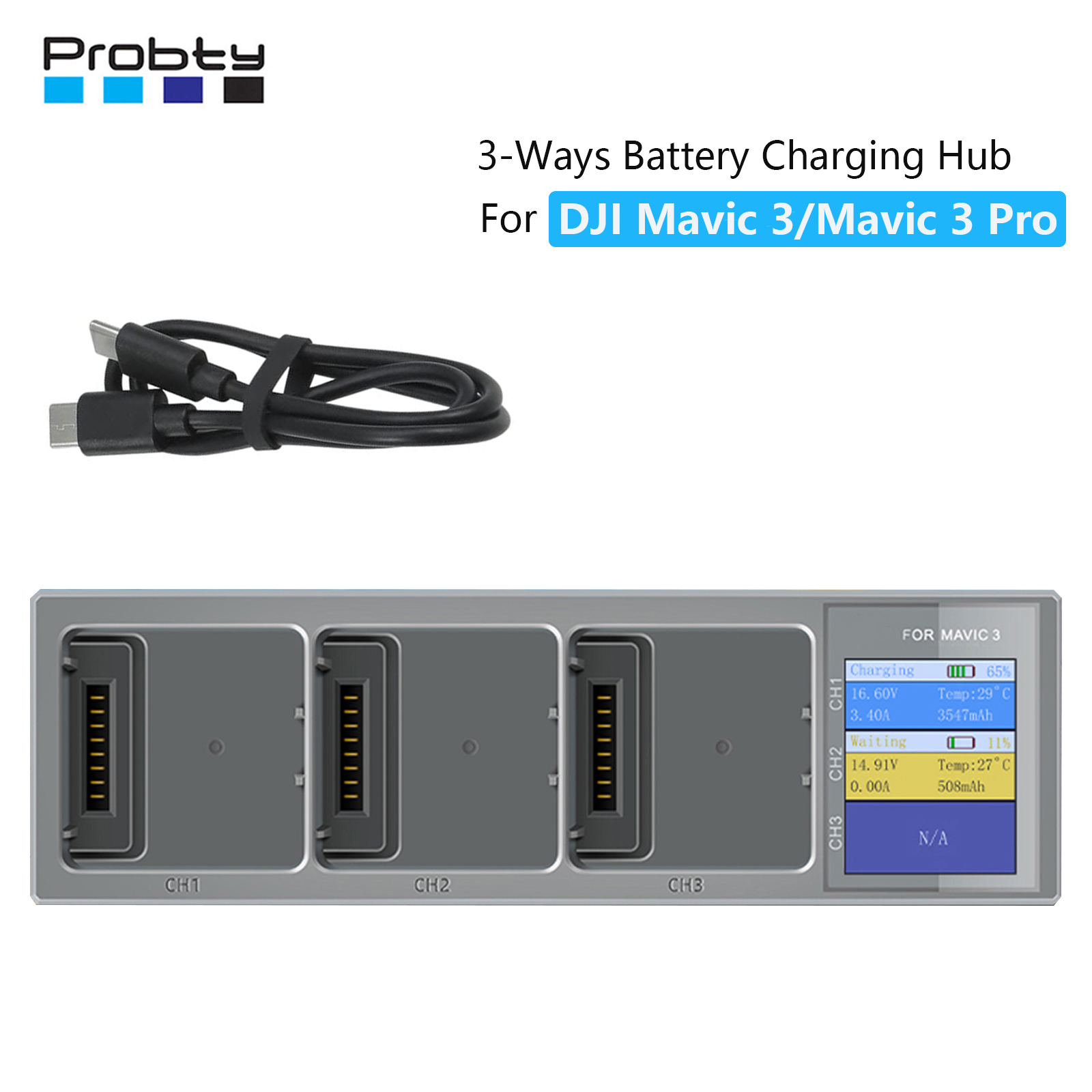New 3 In 1 Charging Hub for DJ - Fpv Drone Charger reseña y precio