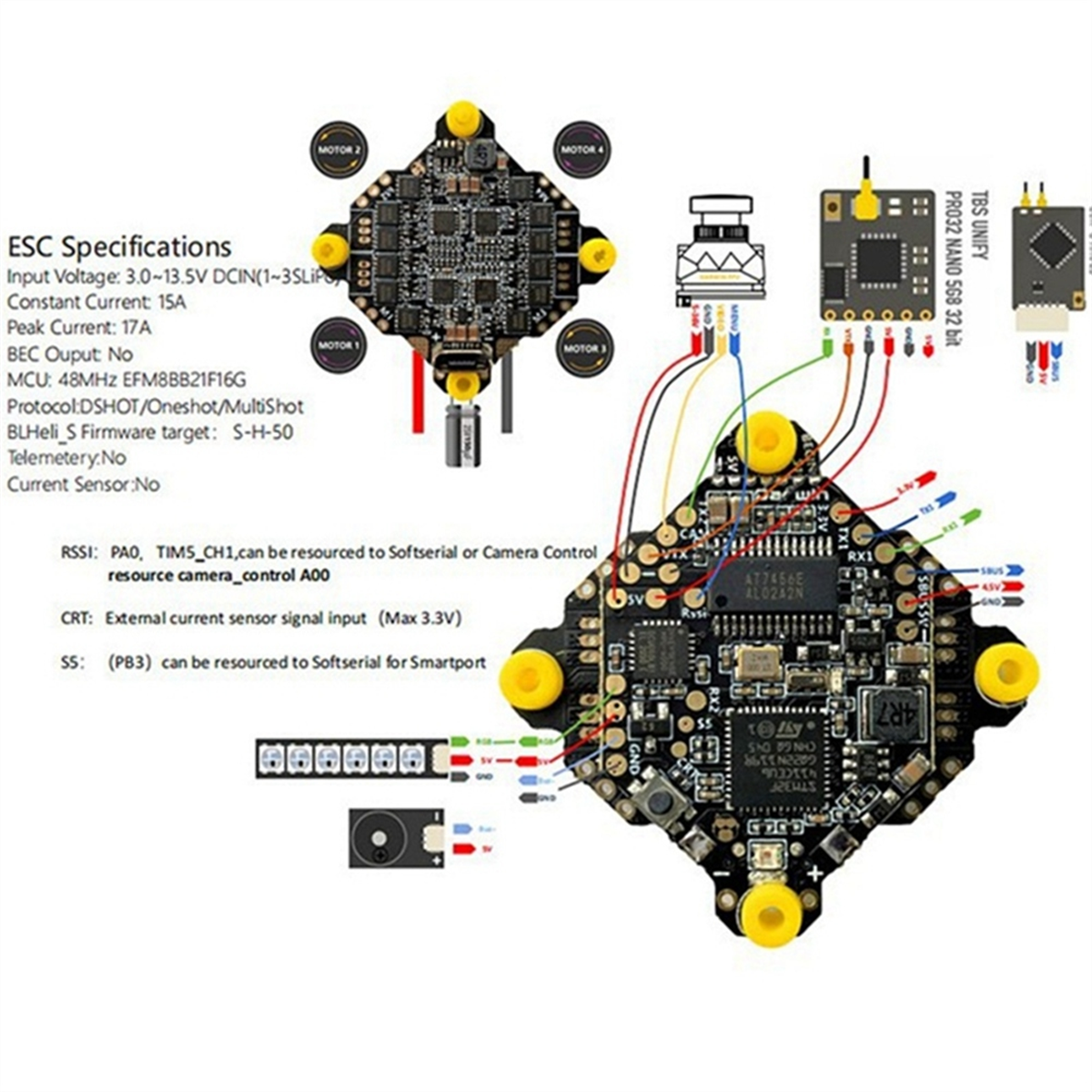 NEW F411 AIO Flight Controller - Fpv Drone Charger reseña y precio