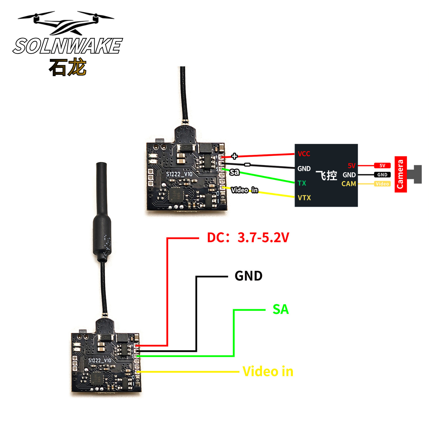 SLONWAKE Nano 5.8G 48CH 200mW  - Fpv Drone Transmitter reseña y precio