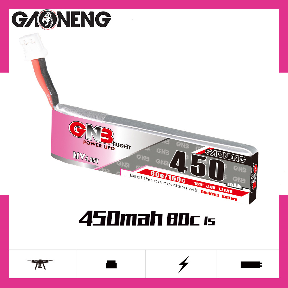 GNB HV 1S 3.8V 450mAh 80C/160C - Fpv Drone Battery reseña y precio