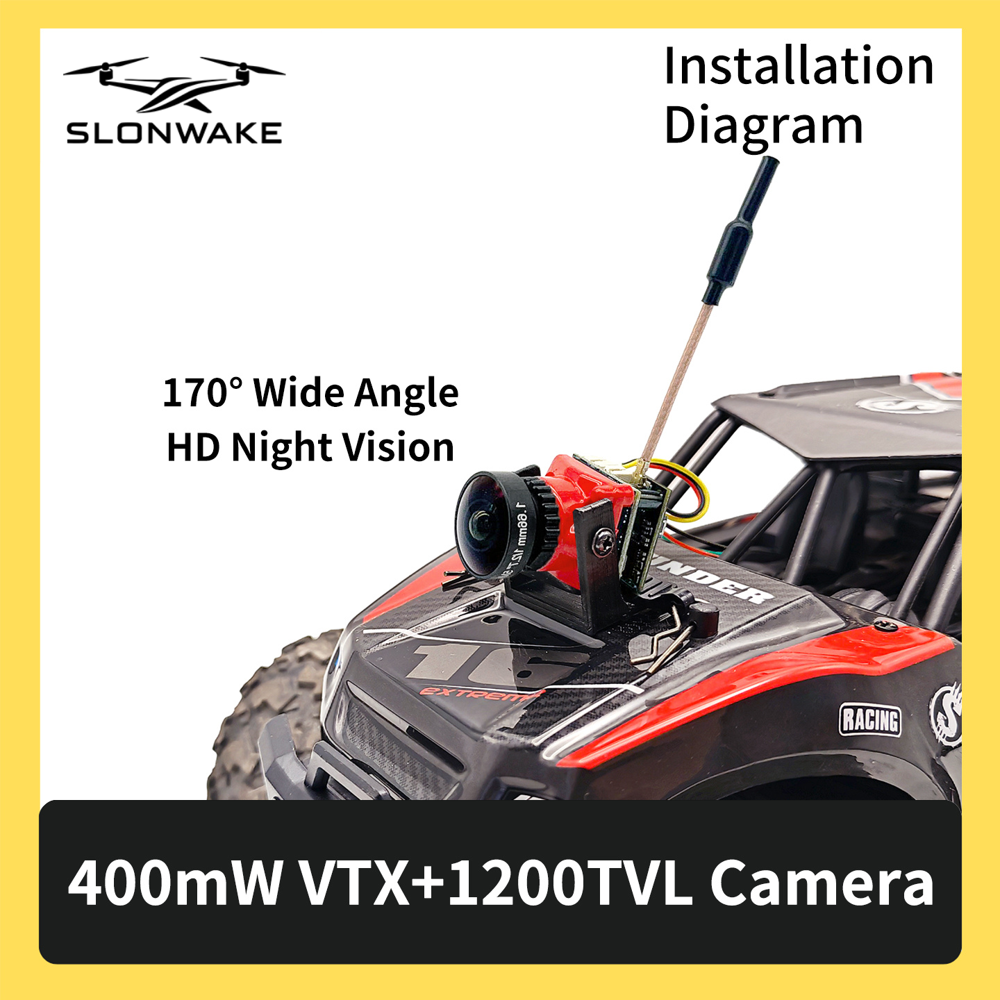 SLONWAKE 5.8G 48CH FPV 400mw V - Fpv Drone Transmitter reseña y precio